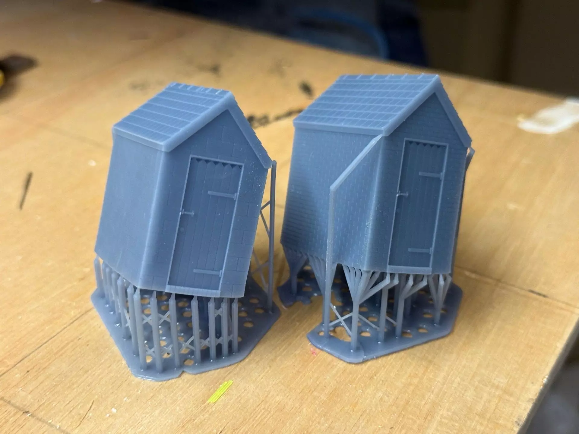 Model Railway Small External Brick Building 3D print model_12