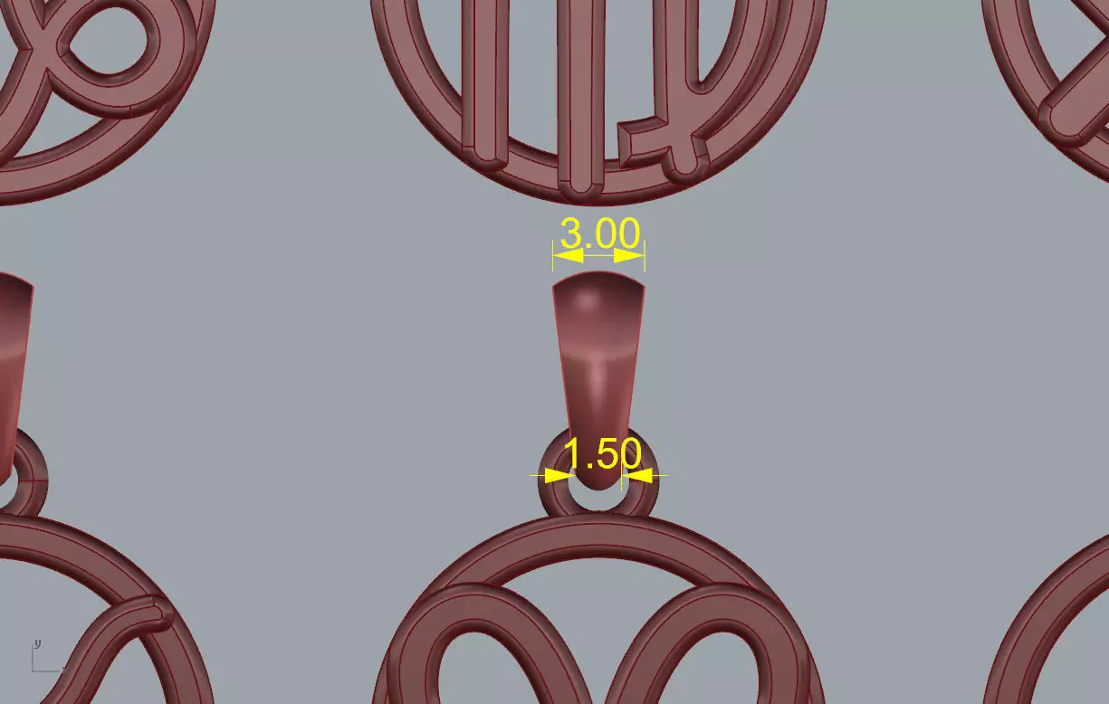 12 Zodiac Signs Pendant 3D print model_4