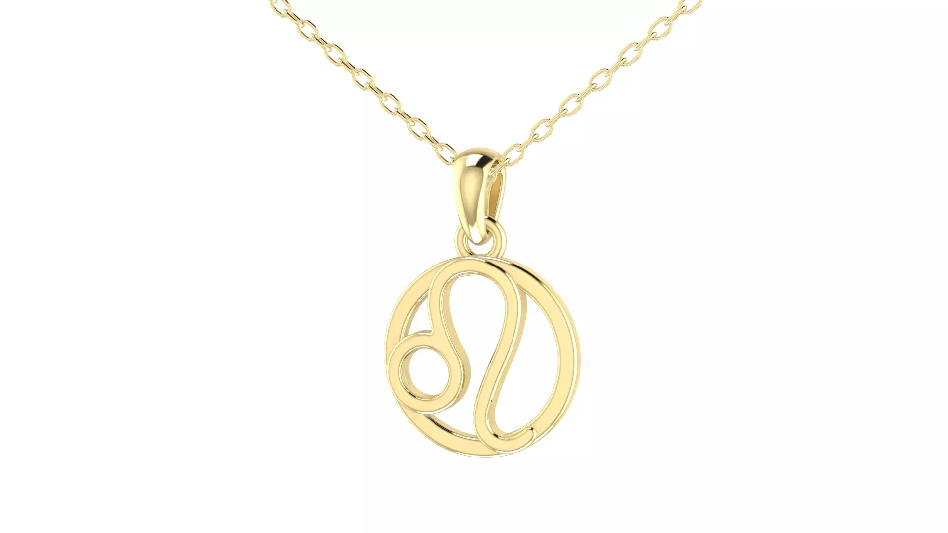 12 Zodiac Signs Pendant 3D print model_12