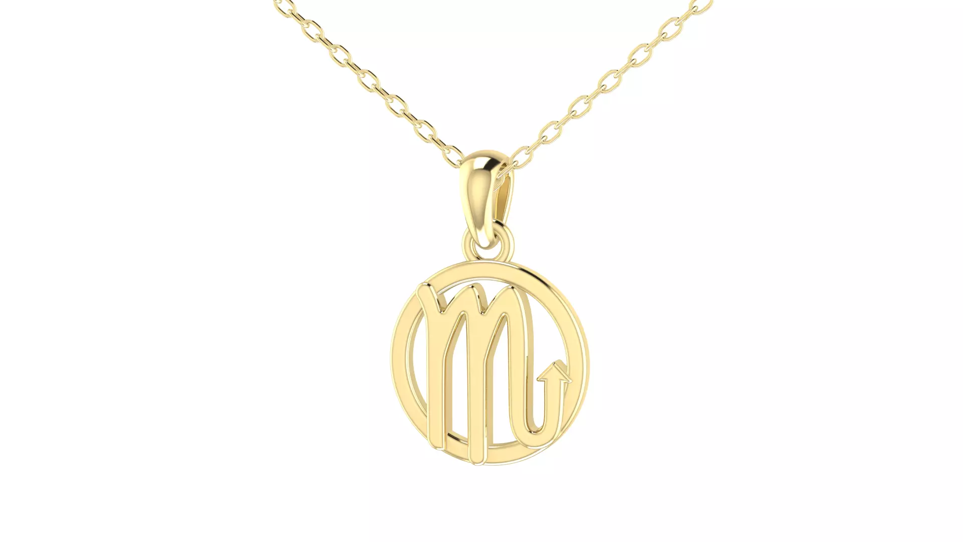 12 Zodiac Signs Pendant 3D print model_11