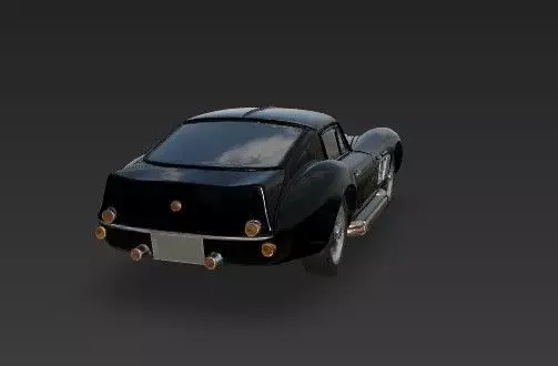 F 250 GT SWB Breadvan Classic Car 3D Model 3D print model_29