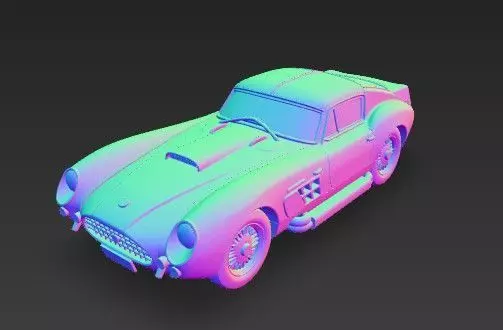 F 250 GT SWB Breadvan Classic Car 3D Model 3D print model_27