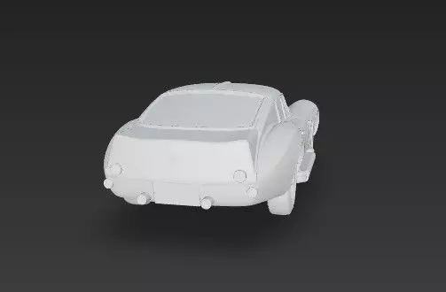 F 250 GT SWB Breadvan Classic Car 3D Model 3D print model_8