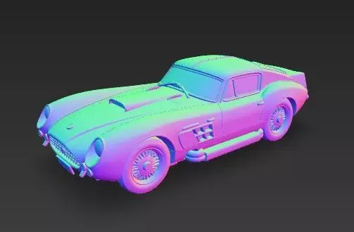 F 250 GT SWB Breadvan Classic Car 3D Model 3D print model_15