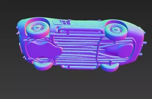 F 250 GT SWB Breadvan Classic Car 3D Model 3D print model_28