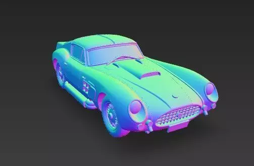 F 250 GT SWB Breadvan Classic Car 3D Model 3D print model_17