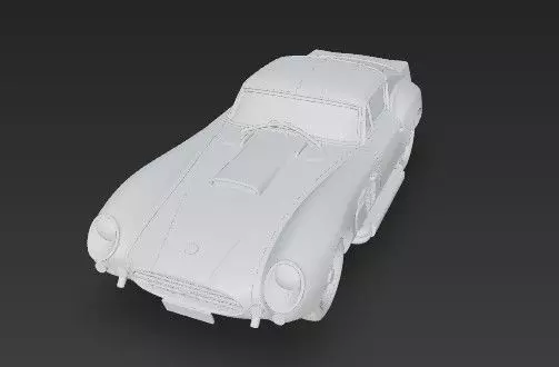 F 250 GT SWB Breadvan Classic Car 3D Model 3D print model_3