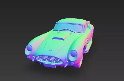 F 250 GT SWB Breadvan Classic Car 3D Model 3D print model_16