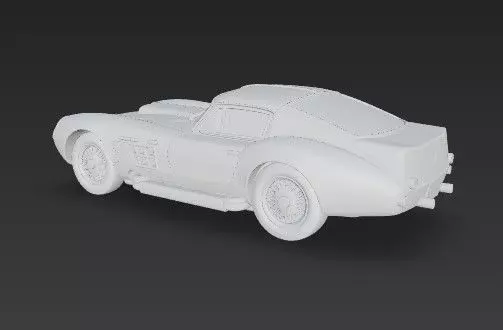 F 250 GT SWB Breadvan Classic Car 3D Model 3D print model_10