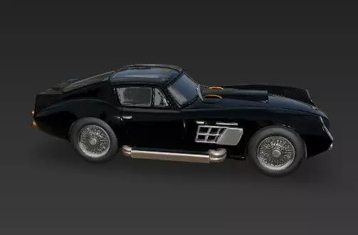 F 250 GT SWB Breadvan Classic Car 3D Model 3D print model_12