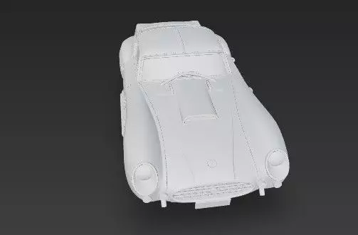 F 250 GT SWB Breadvan Classic Car 3D Model 3D print model_4