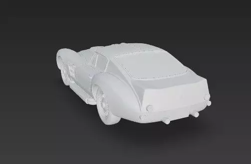 F 250 GT SWB Breadvan Classic Car 3D Model 3D print model_9