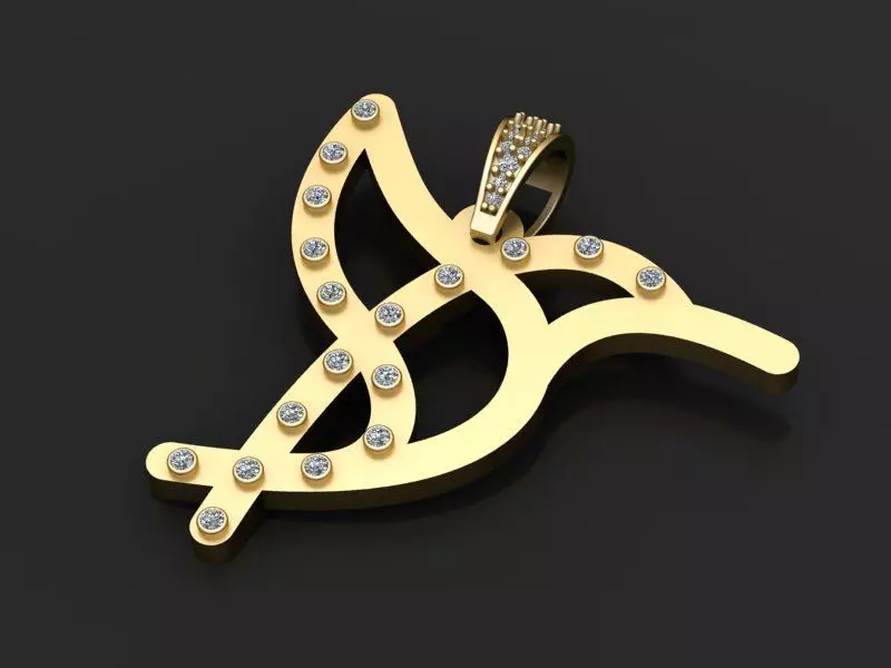 Organic Pod Pendant 3D print model