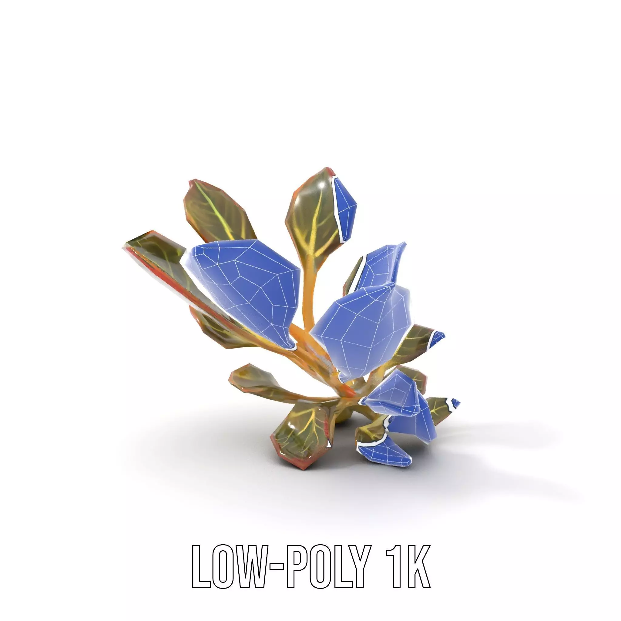 Vibrant Leafy Plant model pack Low-poly 3D model_25