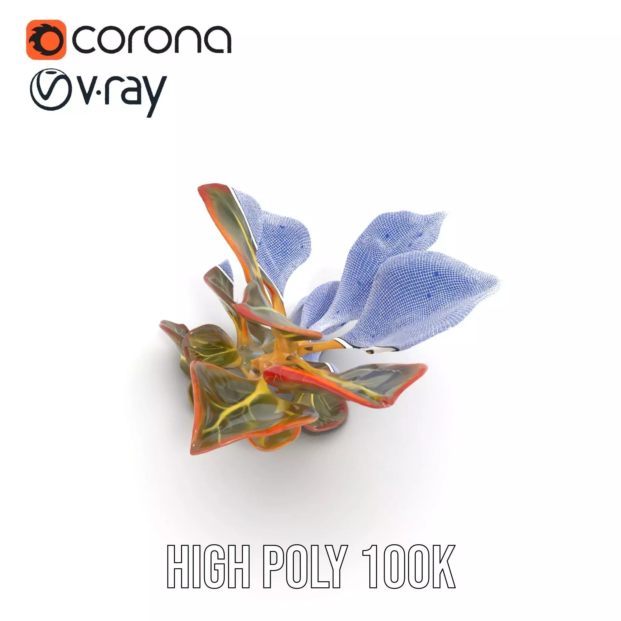 Vibrant Leafy Plant model pack Low-poly 3D model_26