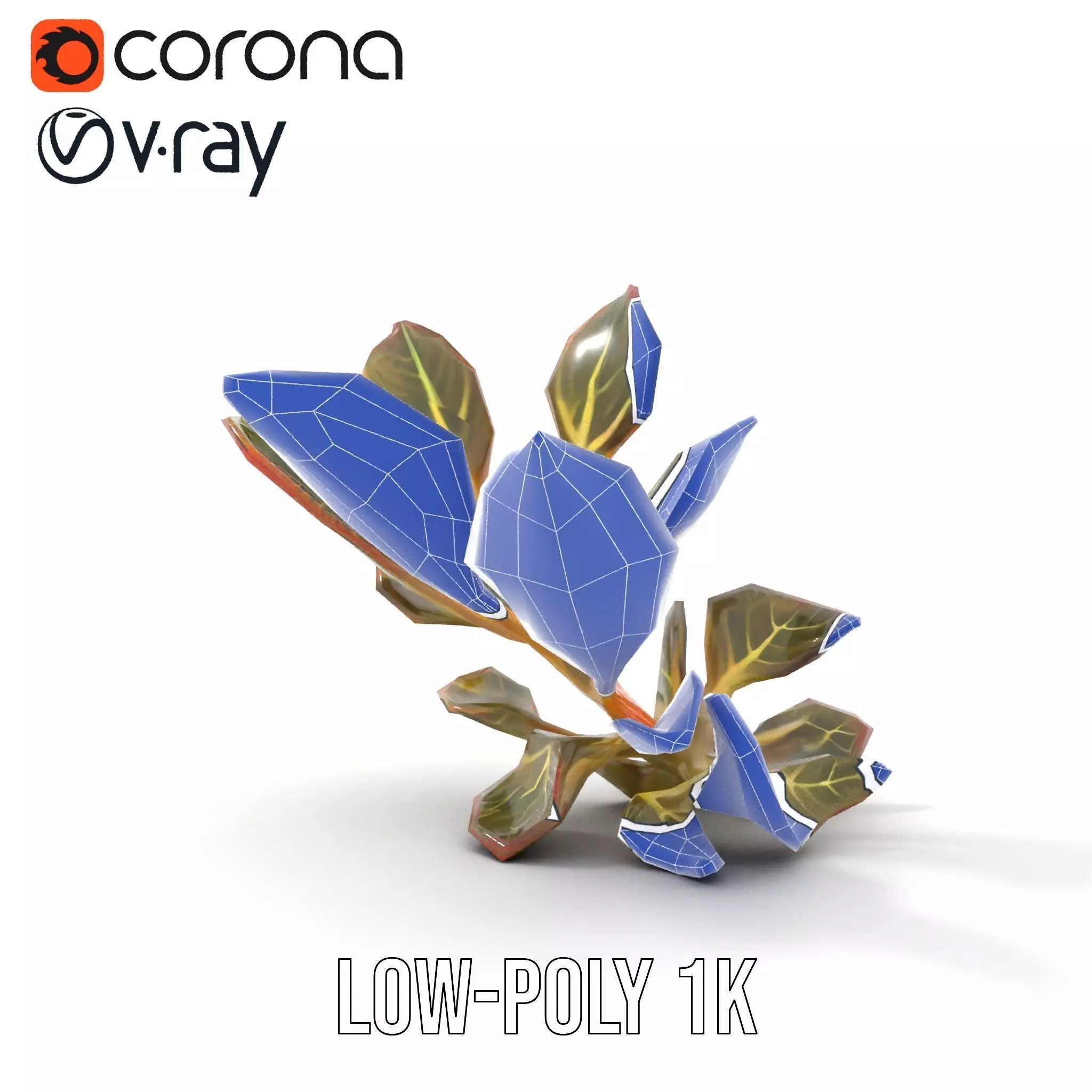 Vibrant Leafy Plant model pack Low-poly 3D model_19