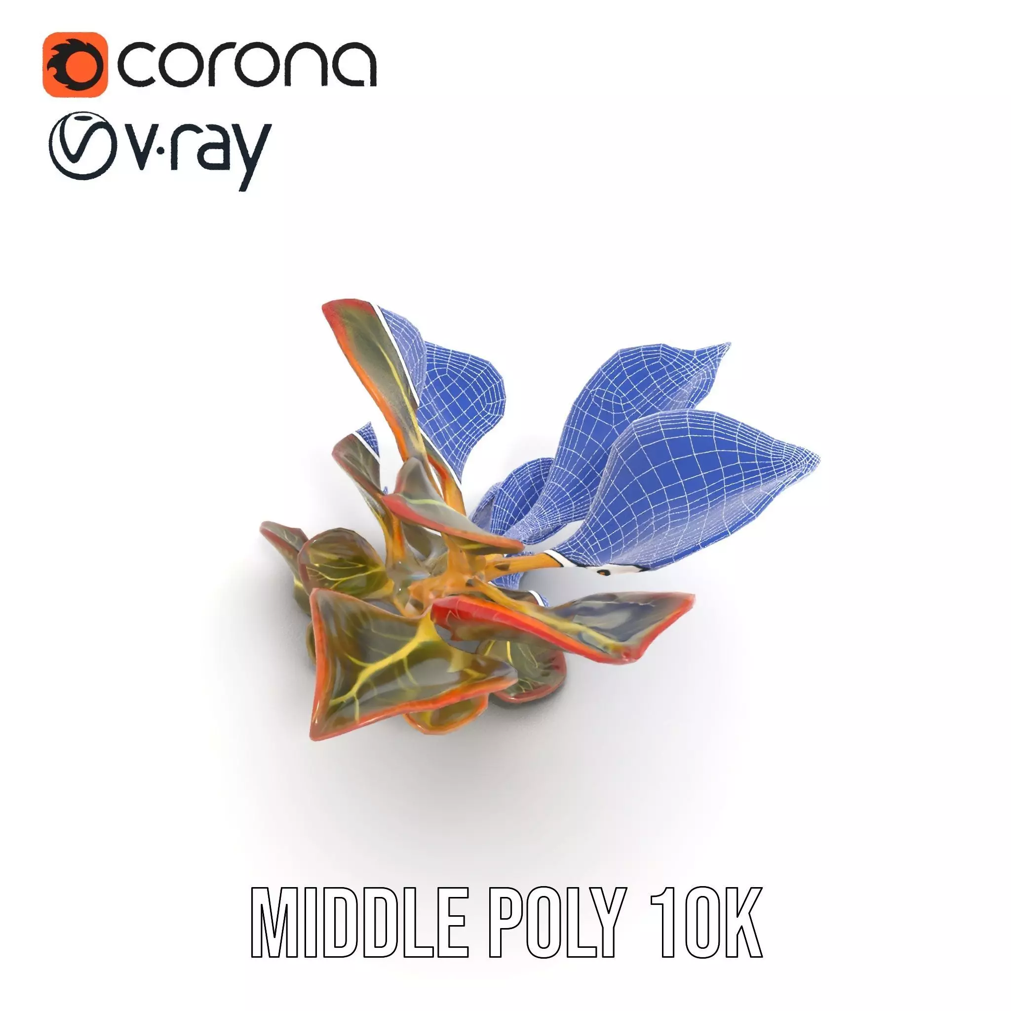 Vibrant Leafy Plant model pack Low-poly 3D model_18