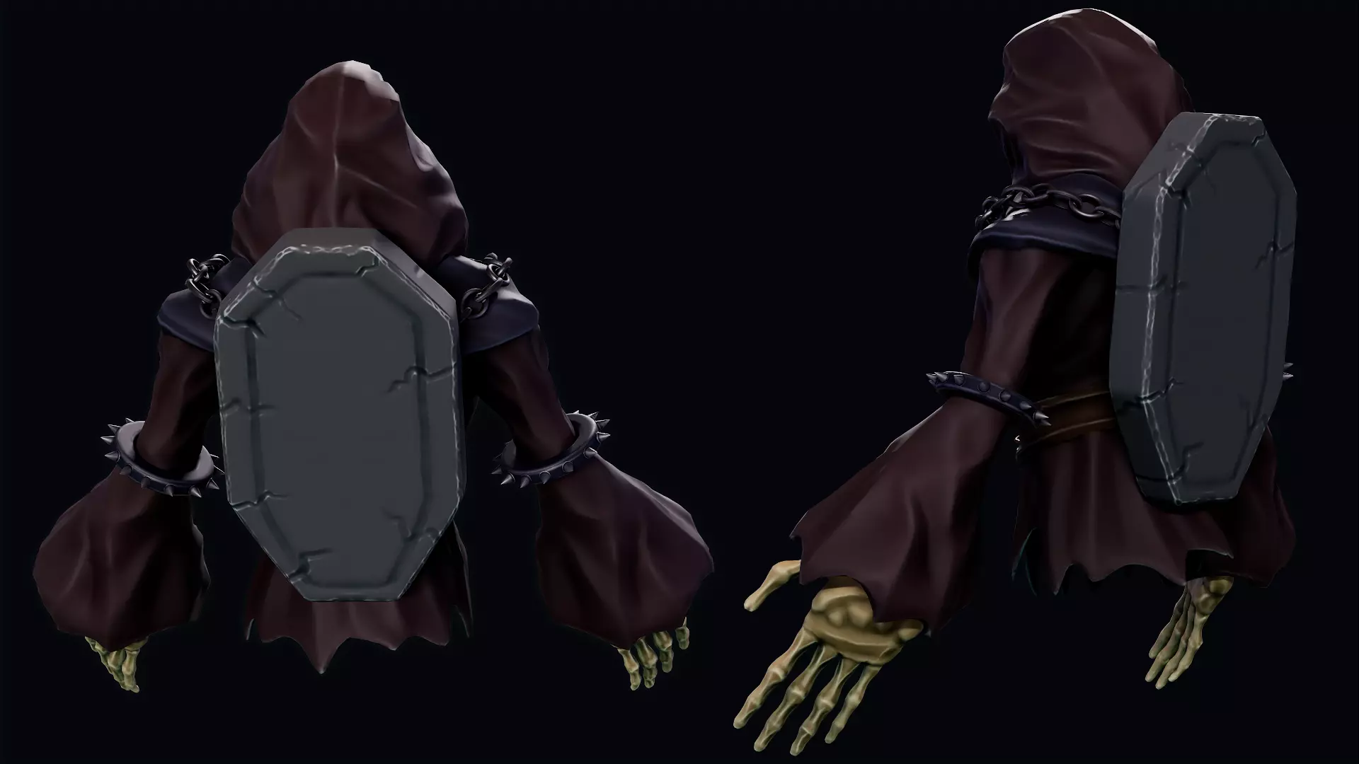 Ghost Low-poly 3D model_1