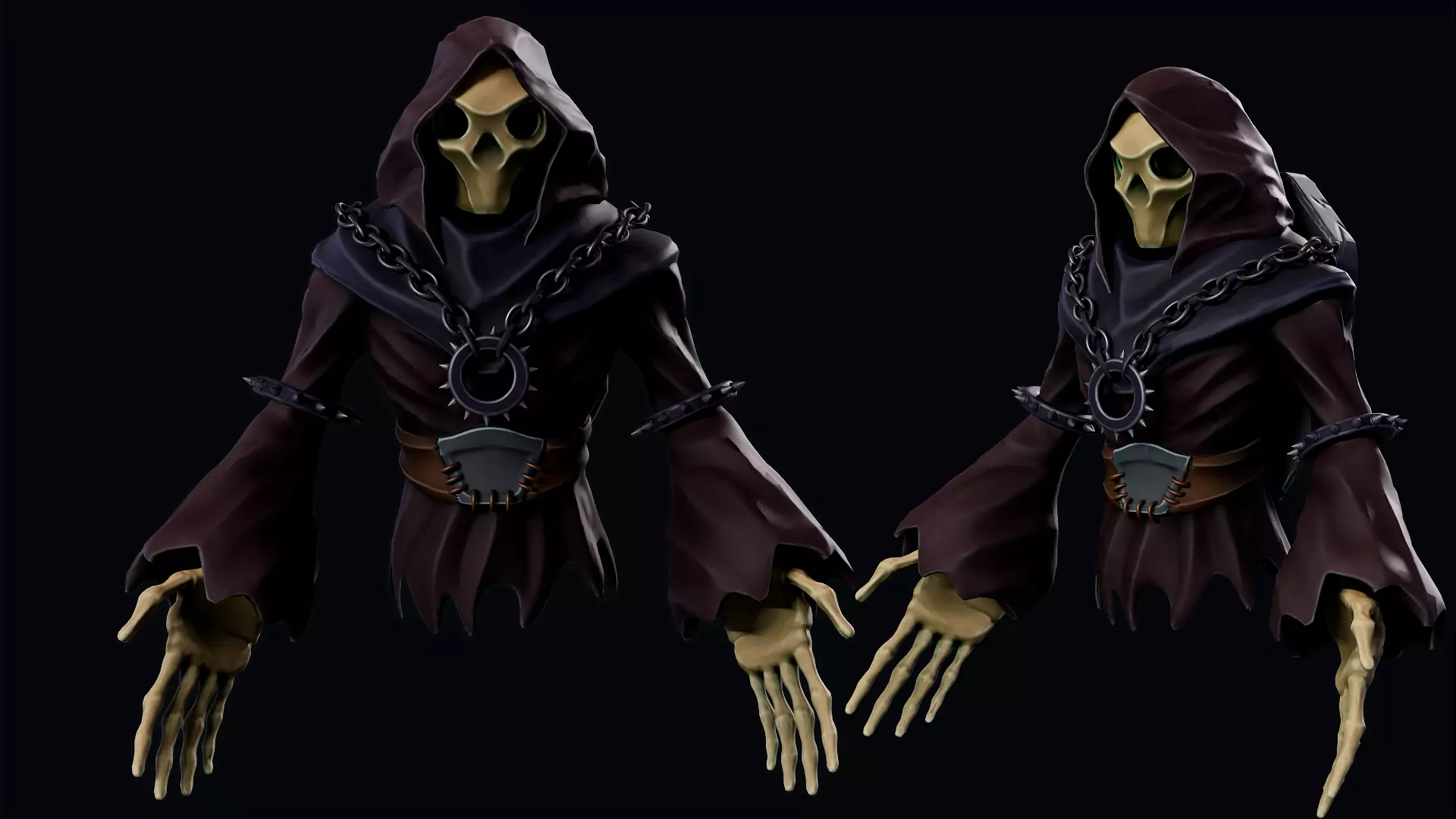 Ghost Low-poly 3D model_0