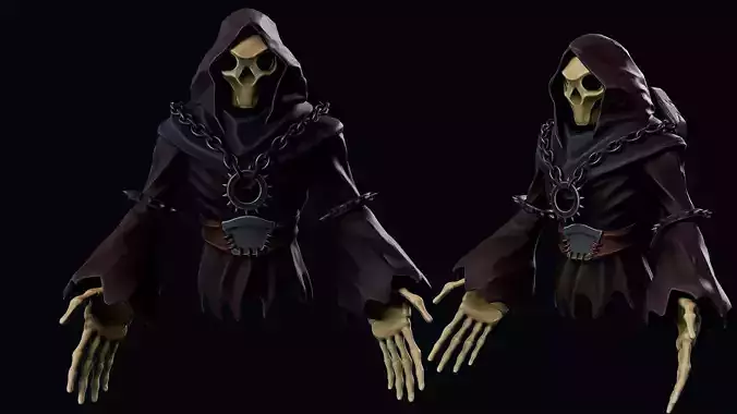 Ghost Low-poly 3D model
