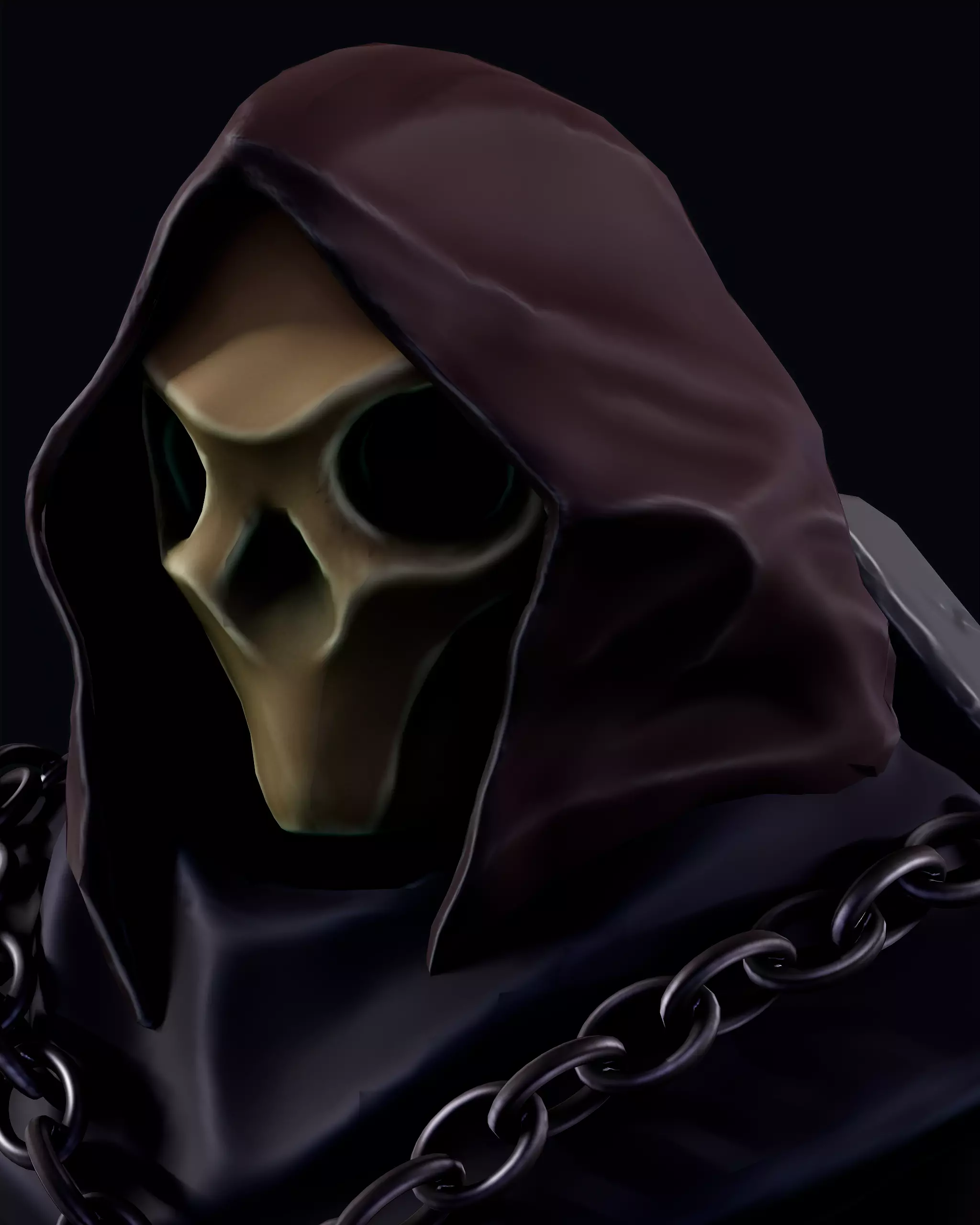 Ghost Low-poly 3D model_4