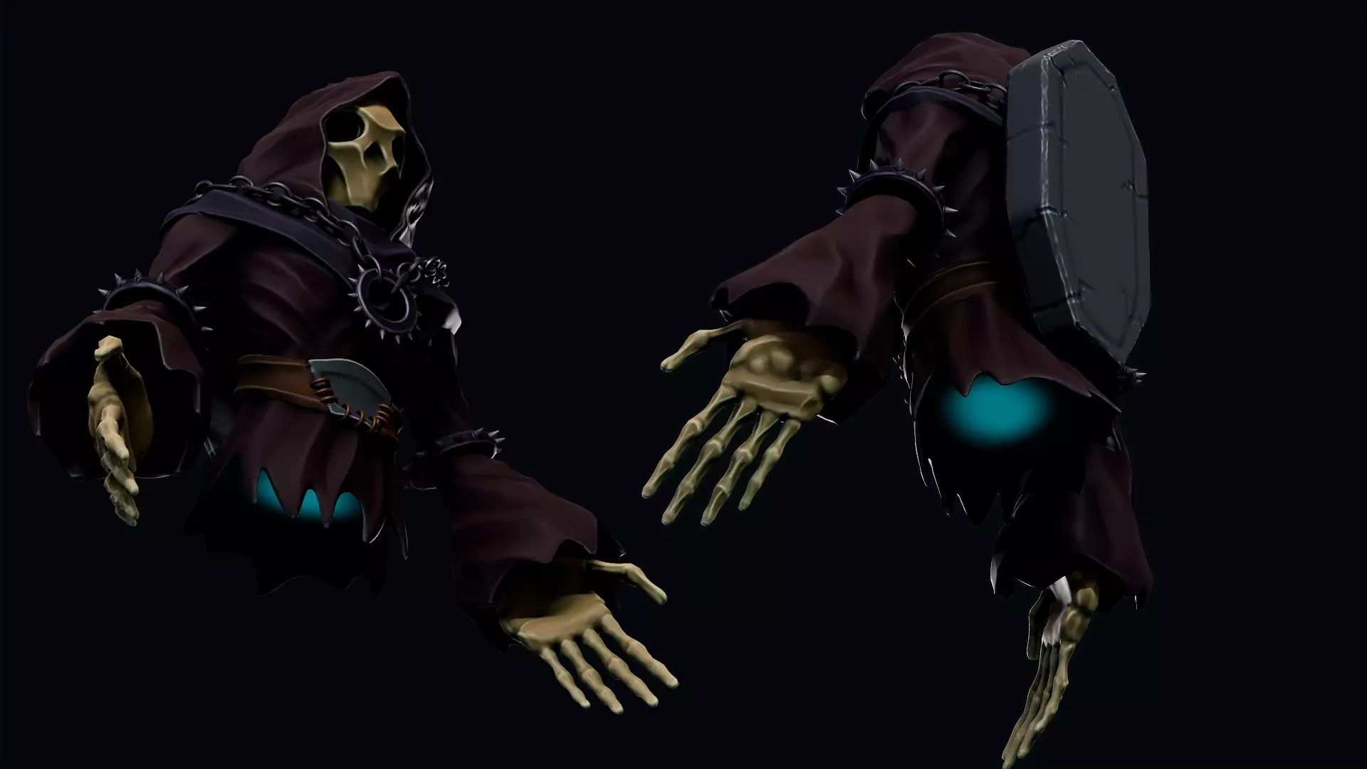 Ghost Low-poly 3D model_3