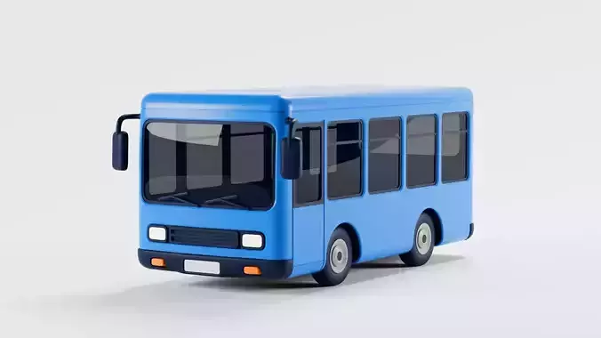 Cartoon city bus