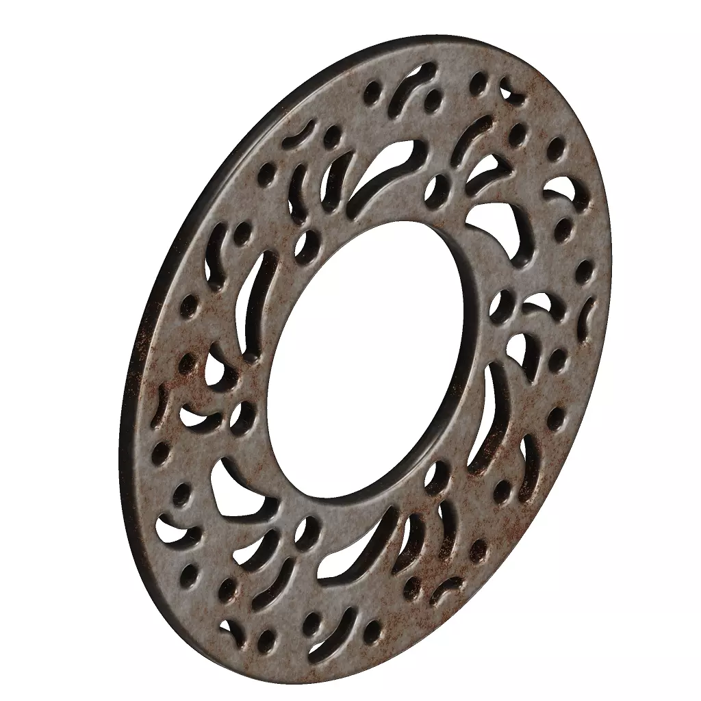 Rusty Brake Disc 3D model_3