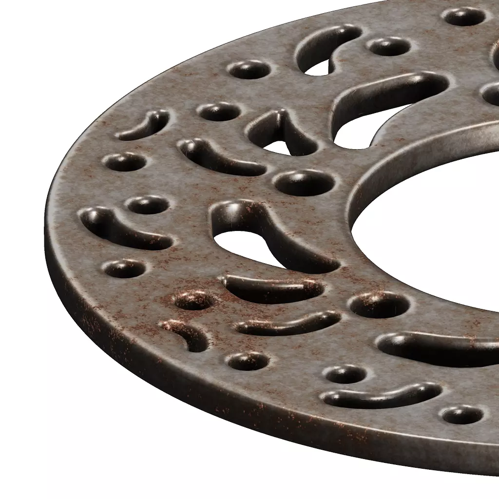 Rusty Brake Disc 3D model_2