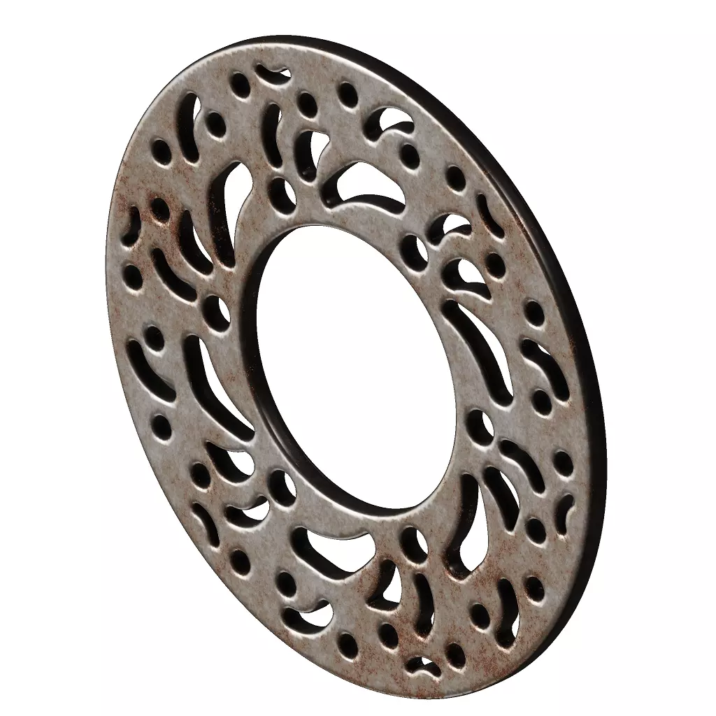 Rusty Brake Disc 3D model_4
