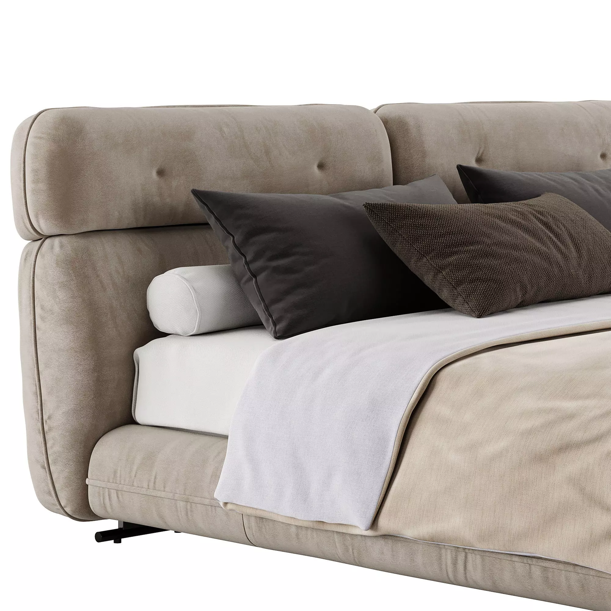 Libra Bed by Minotti 3D model_8