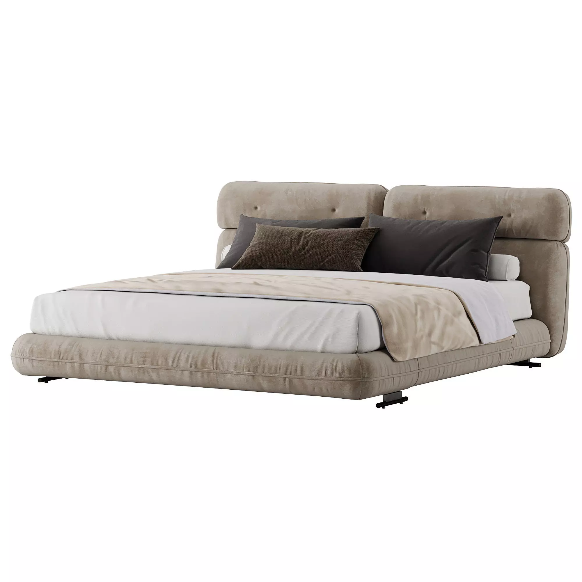 Libra Bed by Minotti 3D model_7