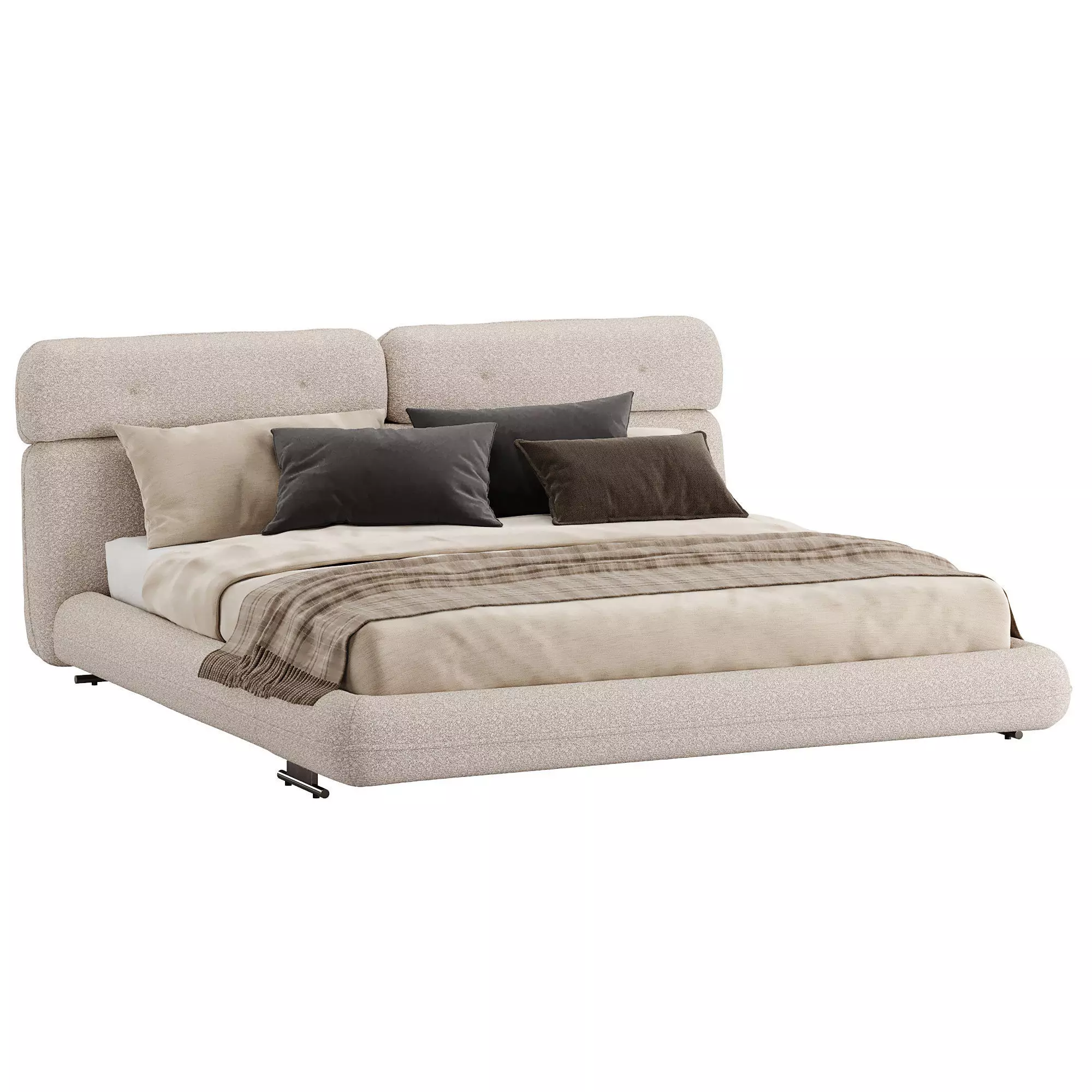 Libra Bed by Minotti 3D model_1