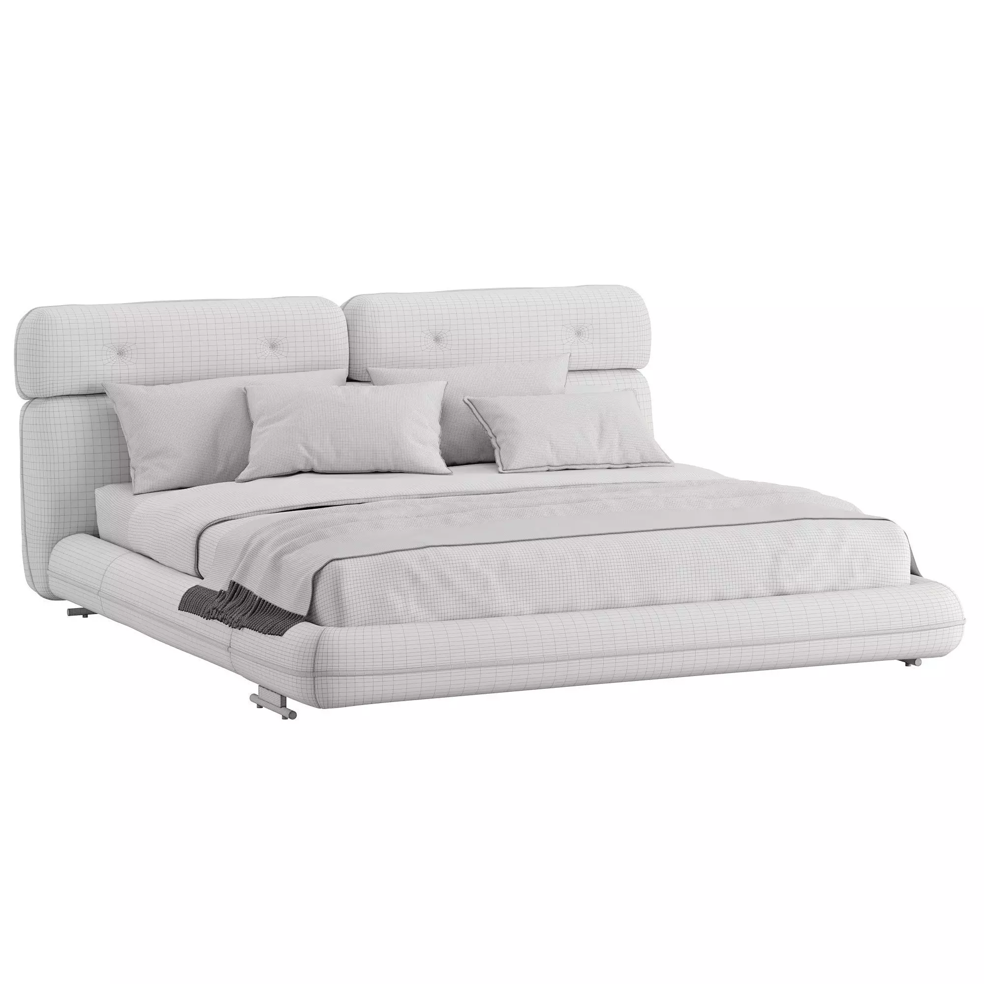 Libra Bed by Minotti 3D model_4