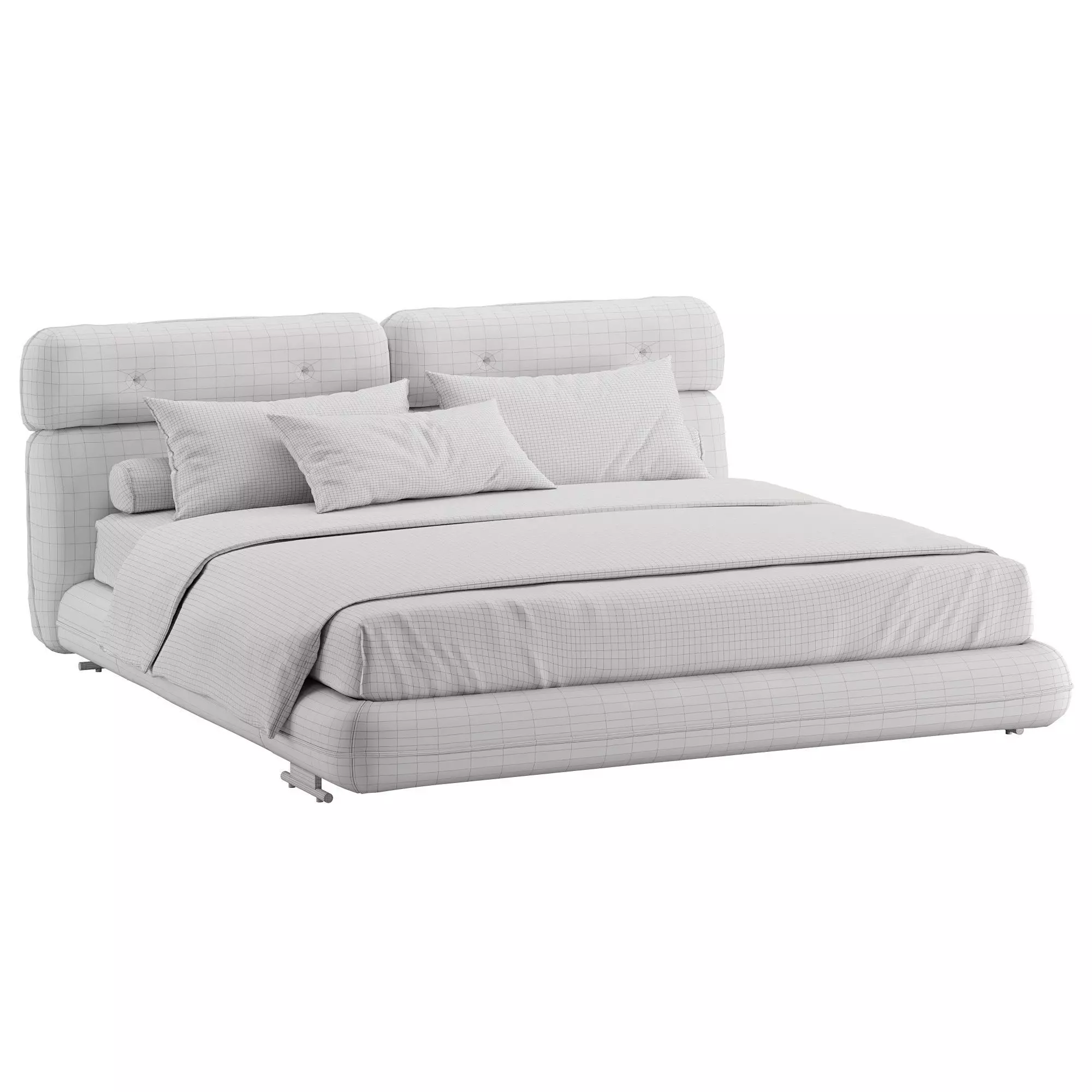 Libra Bed by Minotti 3D model_3