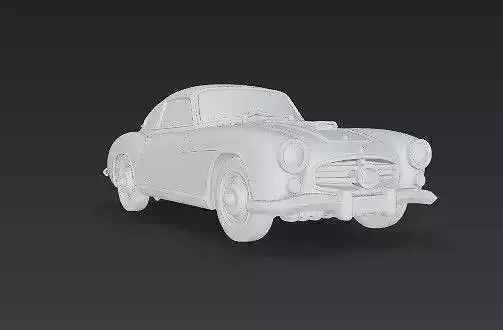 A Romeo 1900C Super Sprint Classic Sports Car 3D print model 6