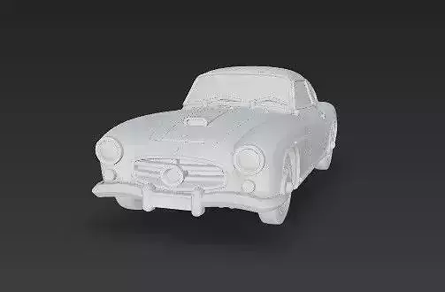 A Romeo 1900C Super Sprint Classic Sports Car 3D print model 5