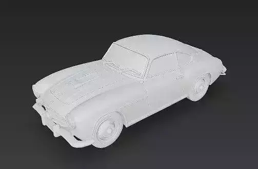 A Romeo 1900C Super Sprint Classic Sports Car 3D print model 4