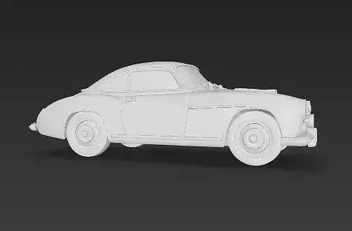 A Romeo 1900C Super Sprint Classic Sports Car 3D print model 7