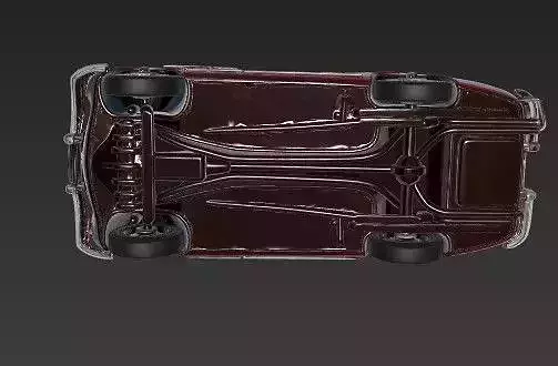 A Romeo 1900C Super Sprint Classic Sports Car 3D print model 3