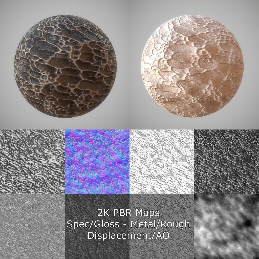 25 Seamless PBR Materials Collection Vol 3 Texture_4
