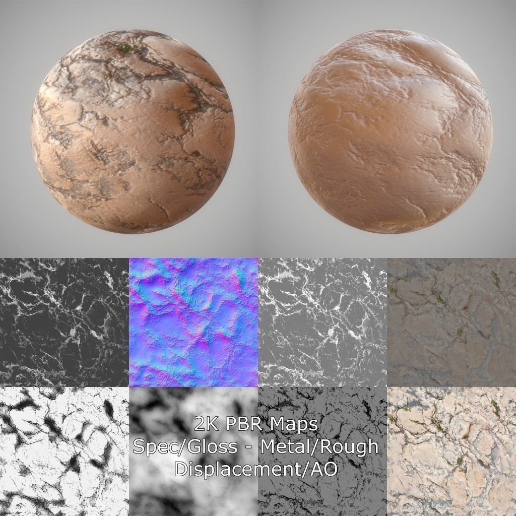 25 Seamless PBR Materials Collection Vol 3 Texture_1