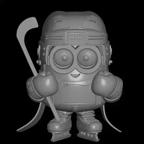 ice hockey player minion
