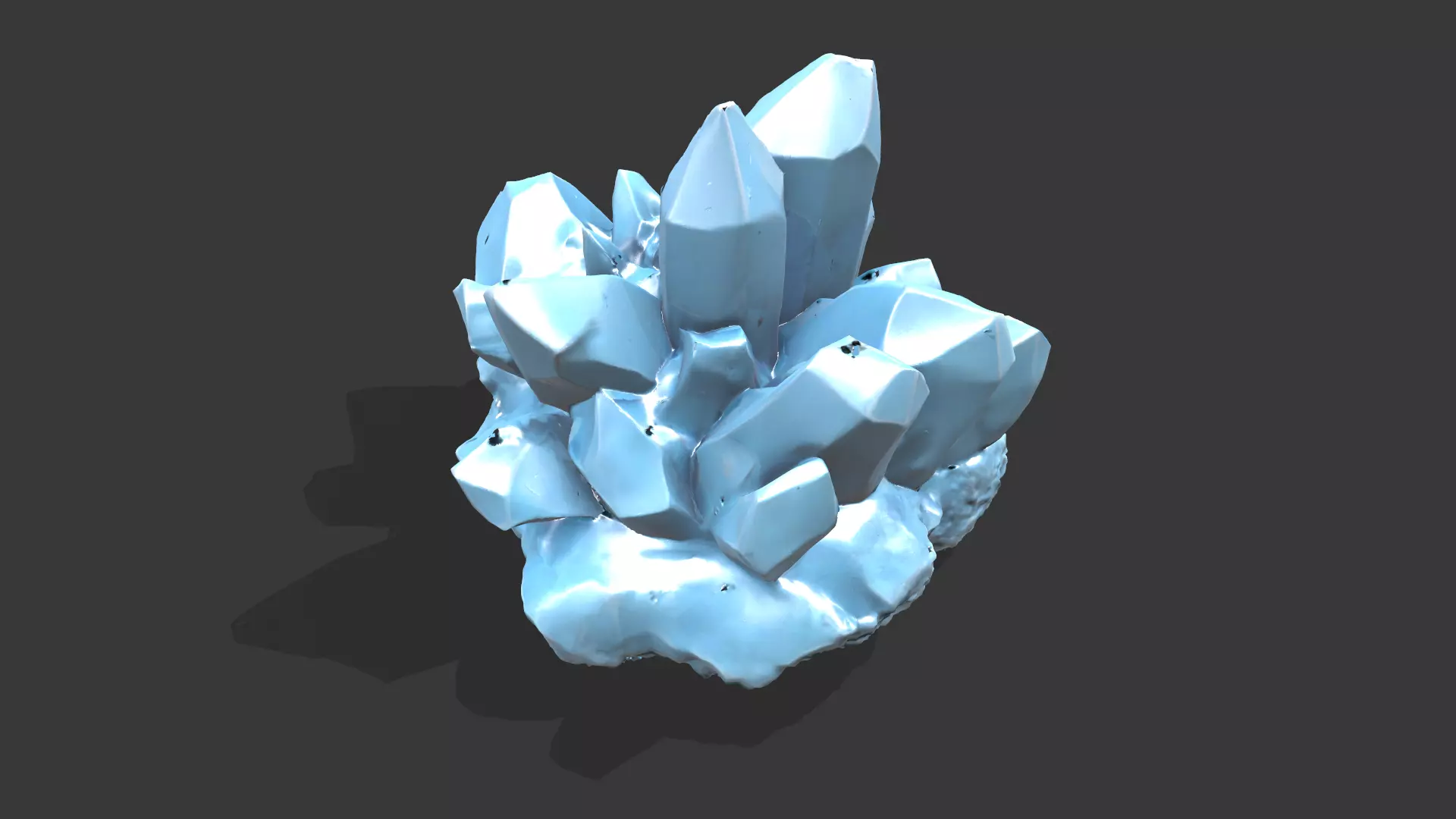 Crystall Blue 3D model_4