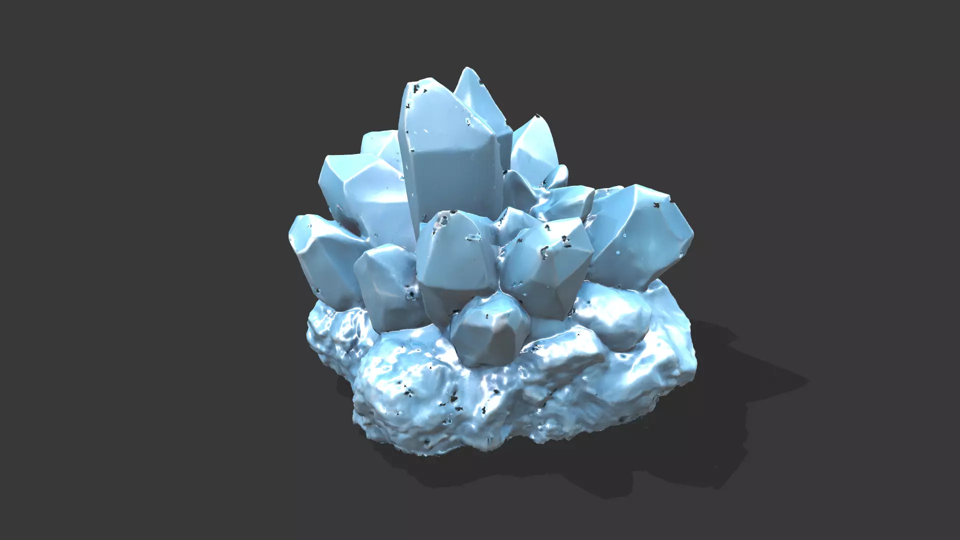 Crystall Blue 3D model_2