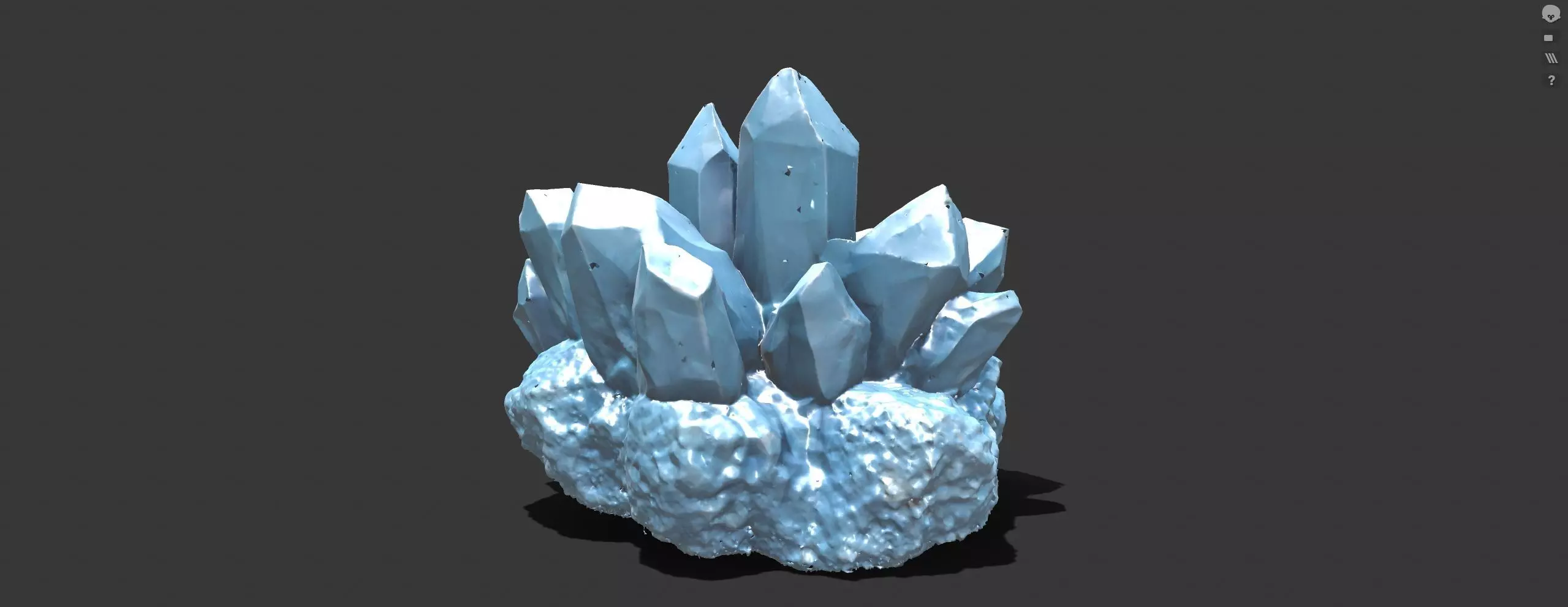 Crystall Blue 3D model_6