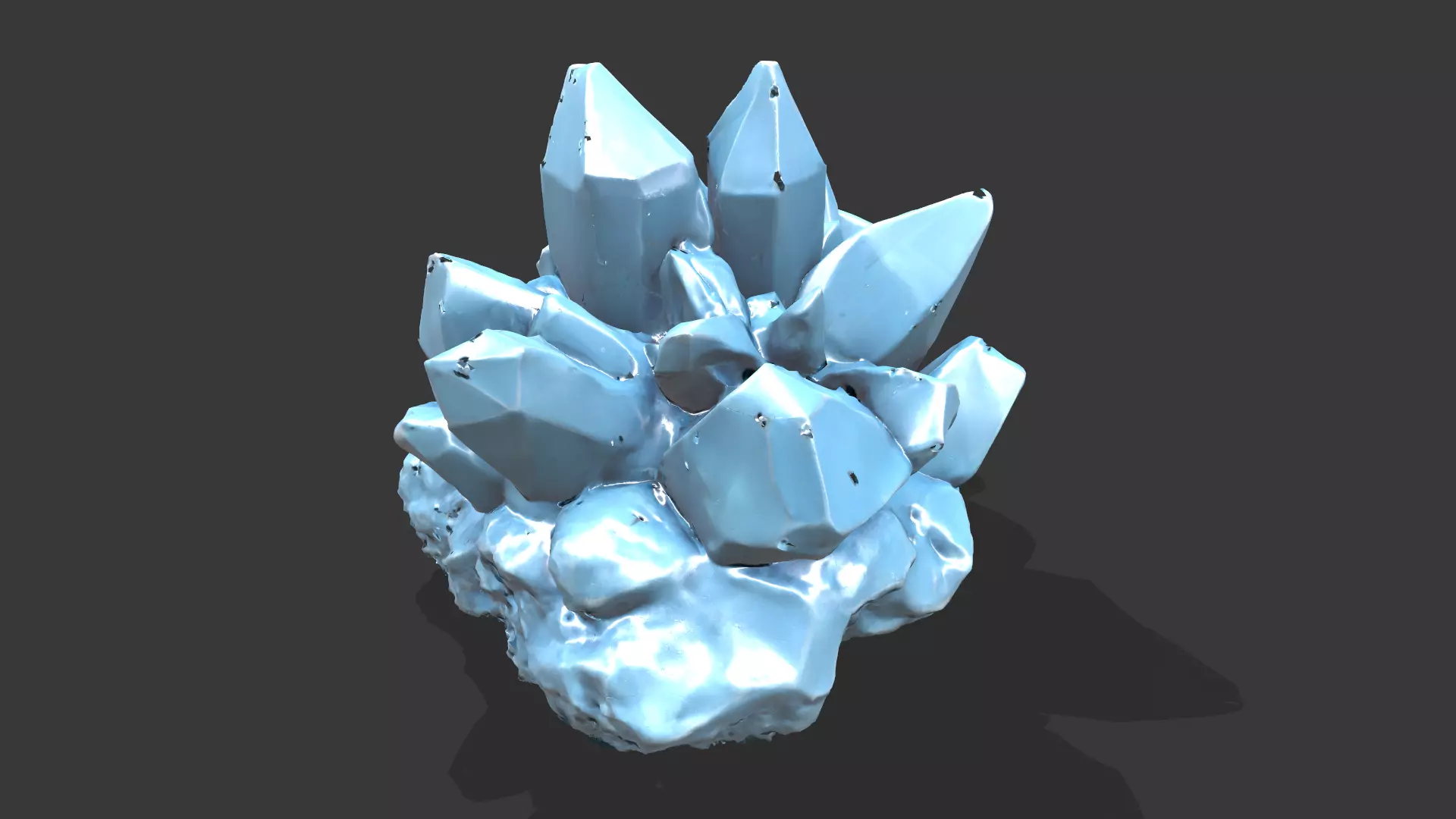 Crystall Blue 3D model_3