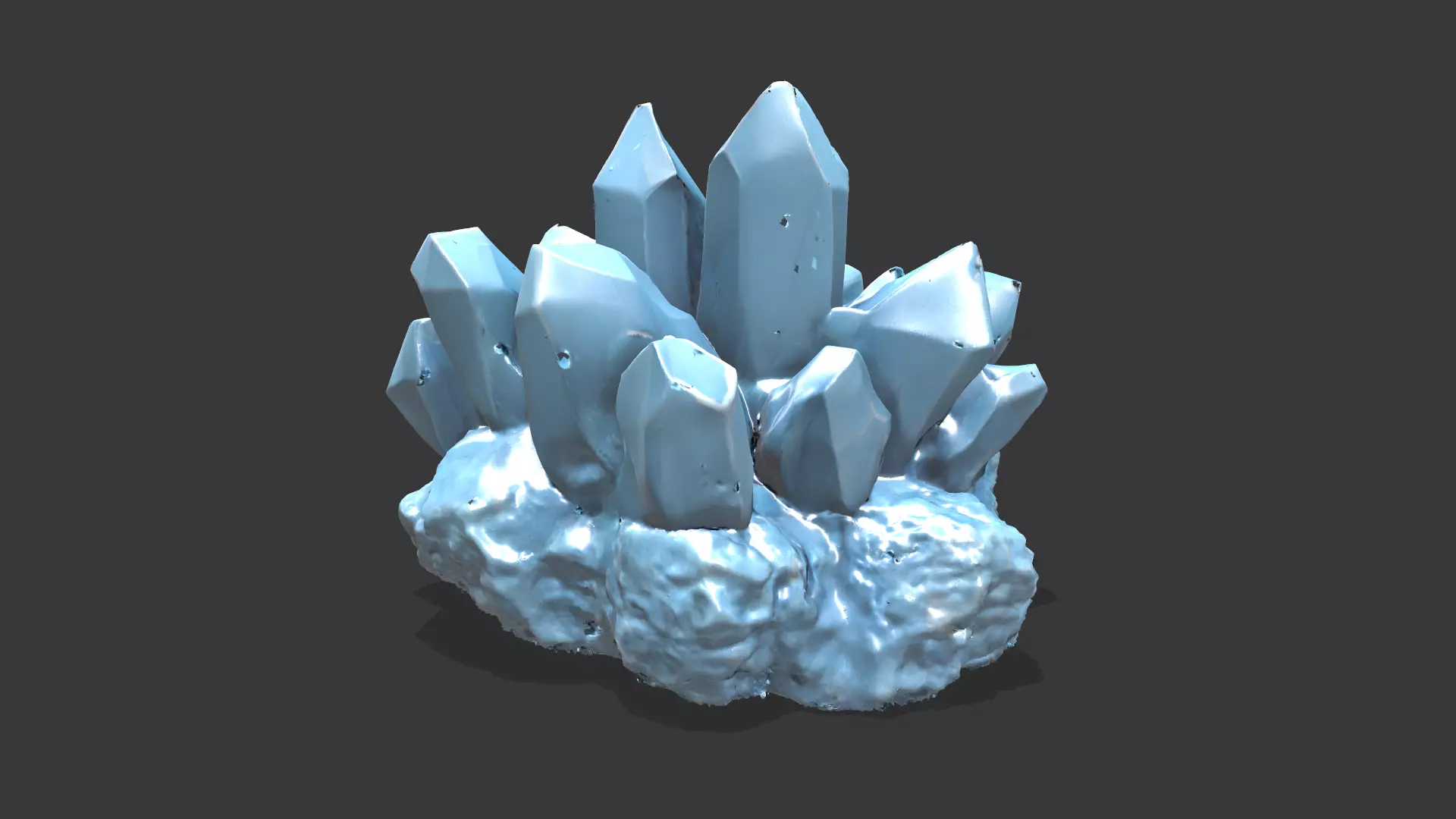 Crystall Blue 3D model_0