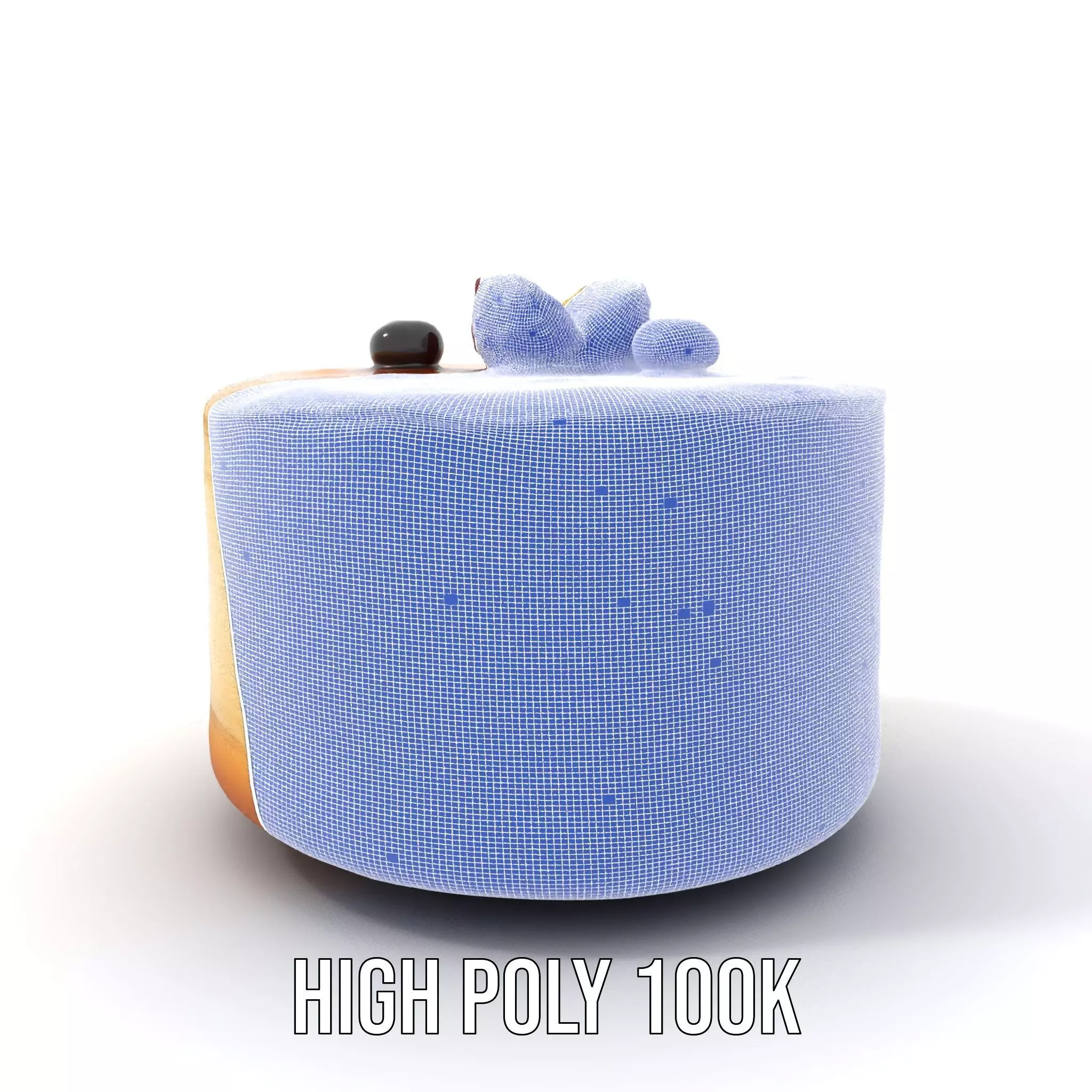 Blueberry Cheesecake Delight model pack Low-poly 3D model_4