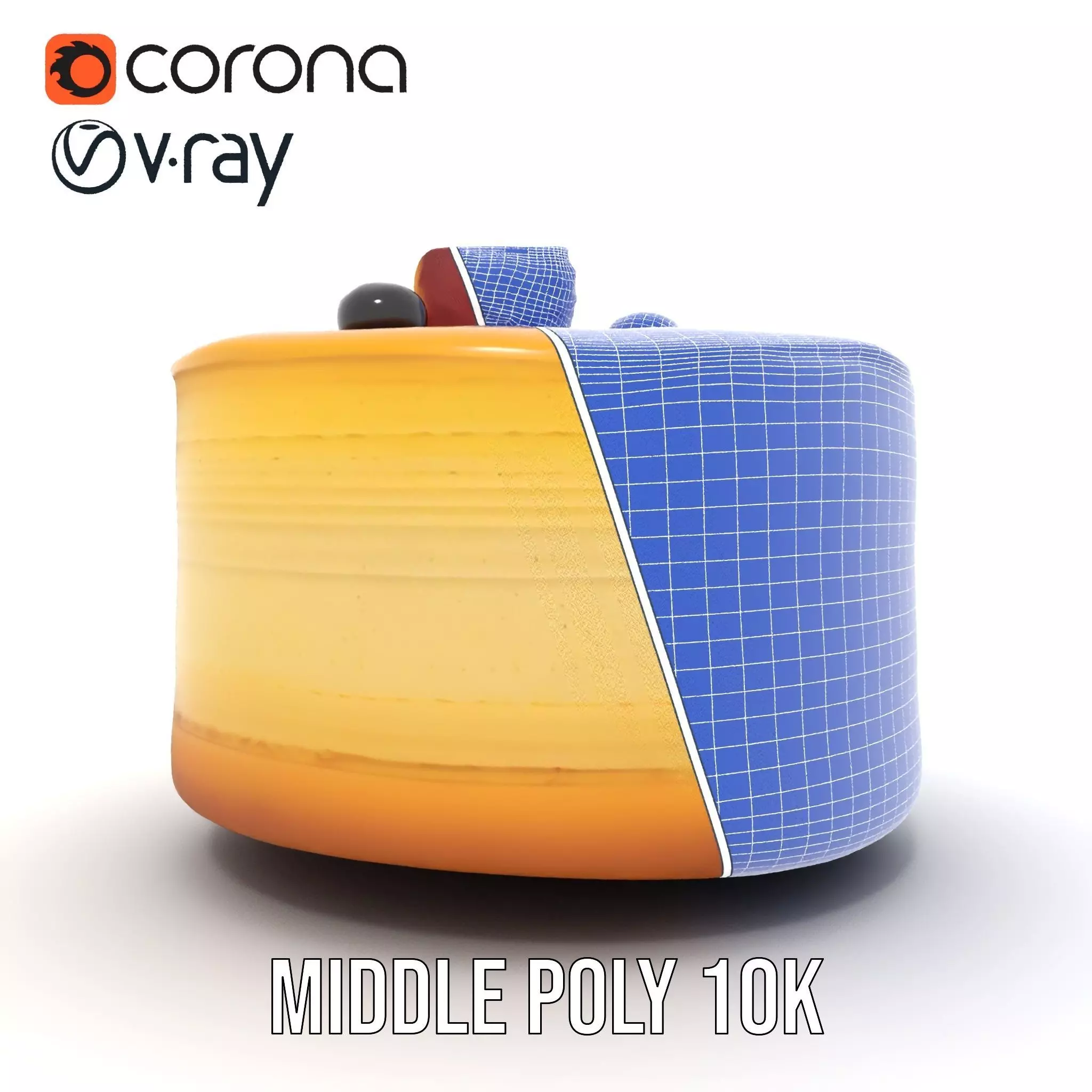 Blueberry Cheesecake Delight model pack Low-poly 3D model_29